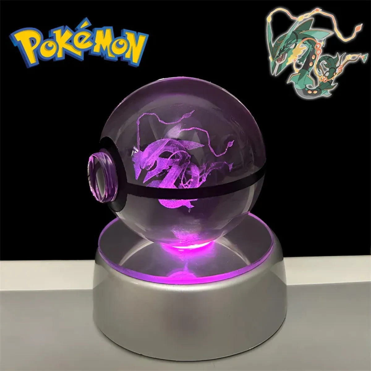 Pokemon 3D Crystal Poké Ball LED Night Light Figure - Anime - Figures - 14