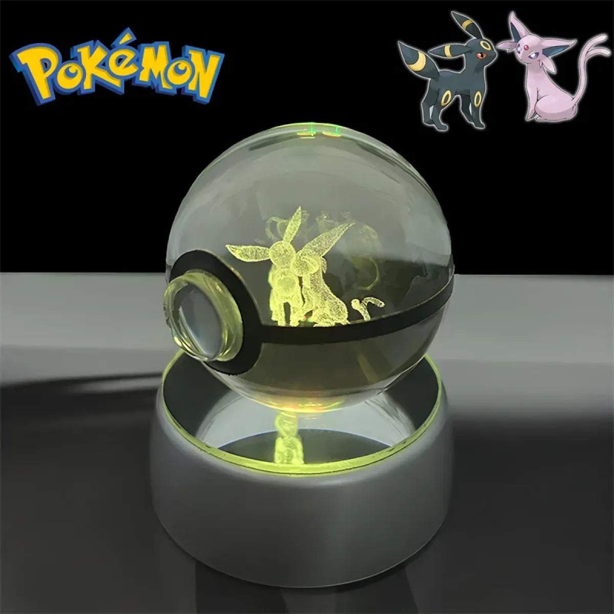 Pokemon 3D Crystal Poké Ball LED Night Light Figure - Anime - Figures - 15