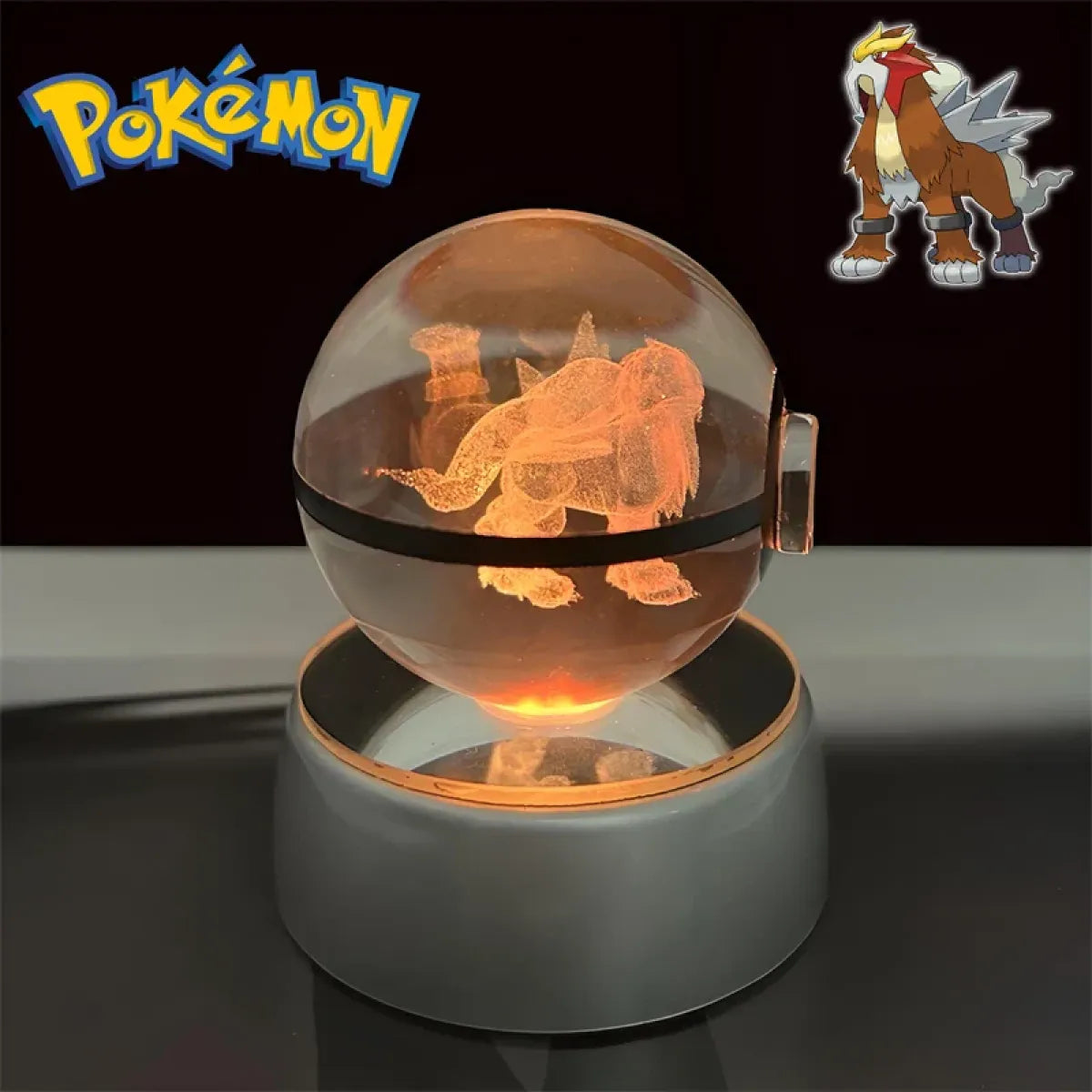 Pokemon 3D Crystal Poké Ball LED Night Light Figure - Anime - Figures - 16