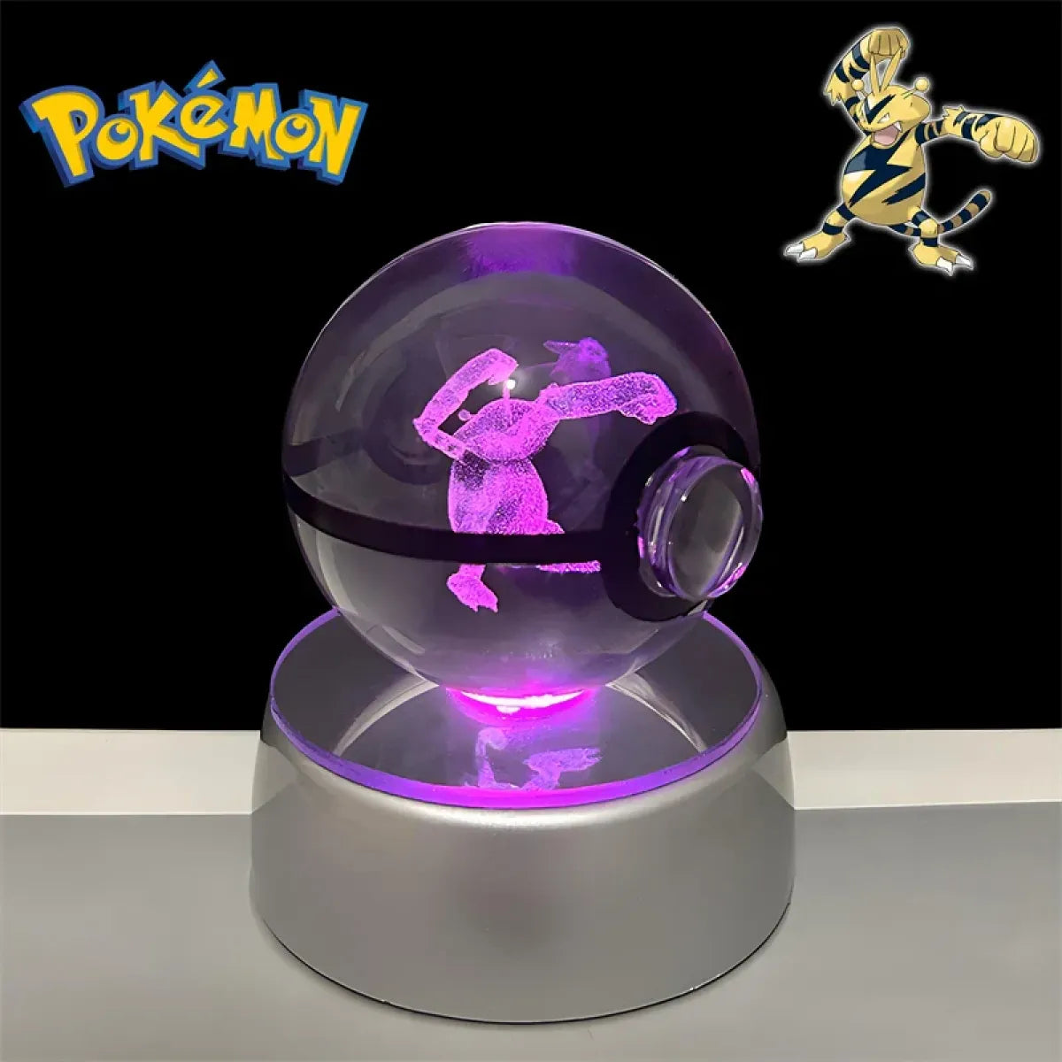 Pokemon 3D Crystal Poké Ball LED Night Light Figure - Anime - Figures - 18
