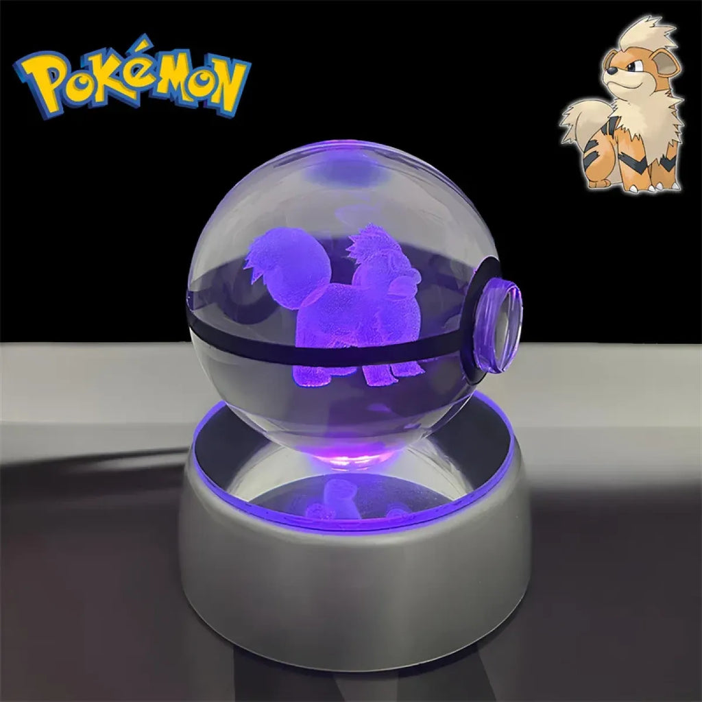 Pokemon 3D Crystal Poké Ball LED Night Light Figure - Anime - Figures - 20