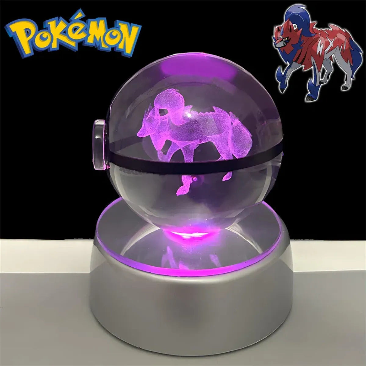 Pokemon 3D Crystal Poké Ball LED Night Light Figure - Anime - Figures - 21