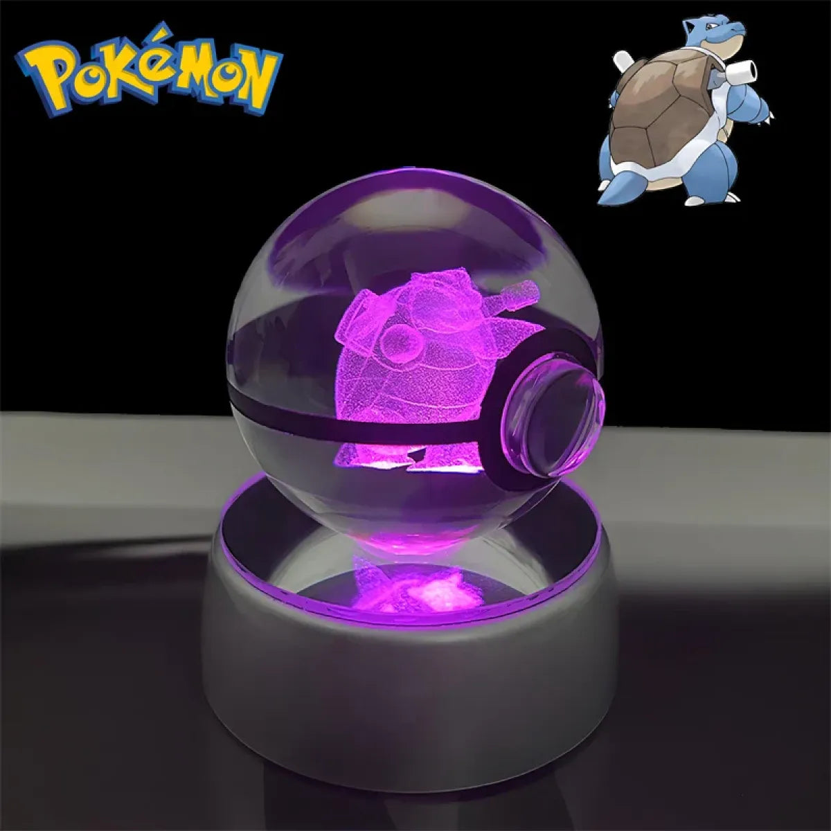 Pokemon 3D Crystal Poké Ball LED Night Light Figure - Anime - Figures - 23