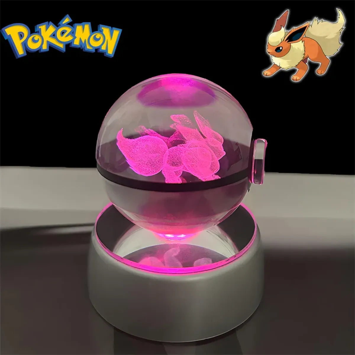 Pokemon 3D Crystal Poké Ball LED Night Light Figure - Anime - Figures - 25