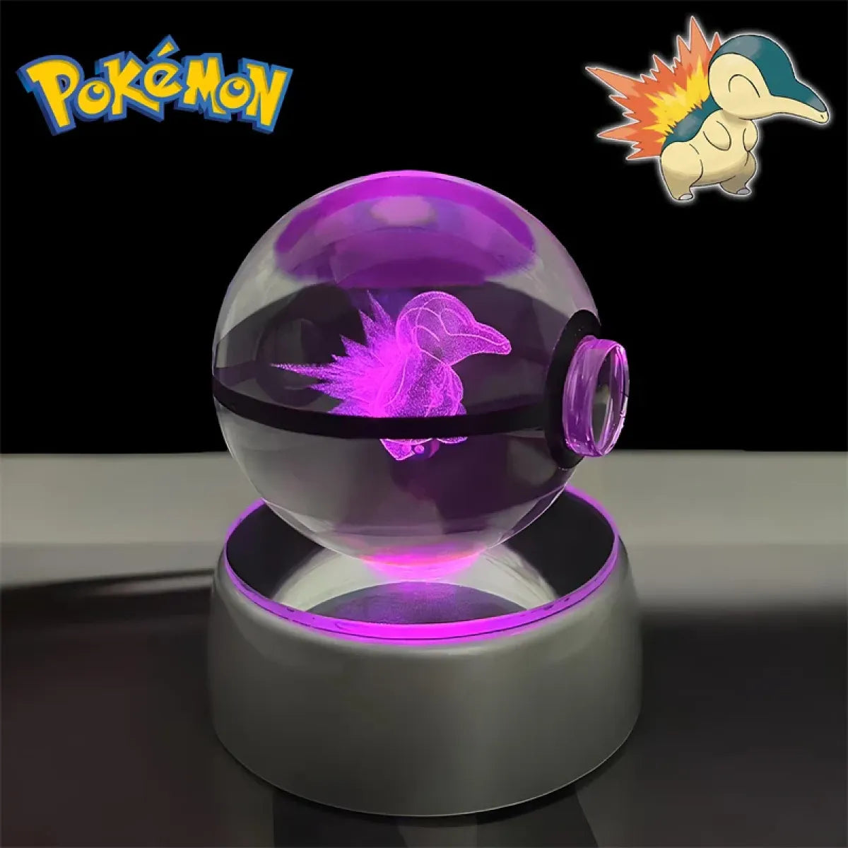 Pokemon 3D Crystal Poké Ball LED Night Light Figure - Anime - Figures - 26