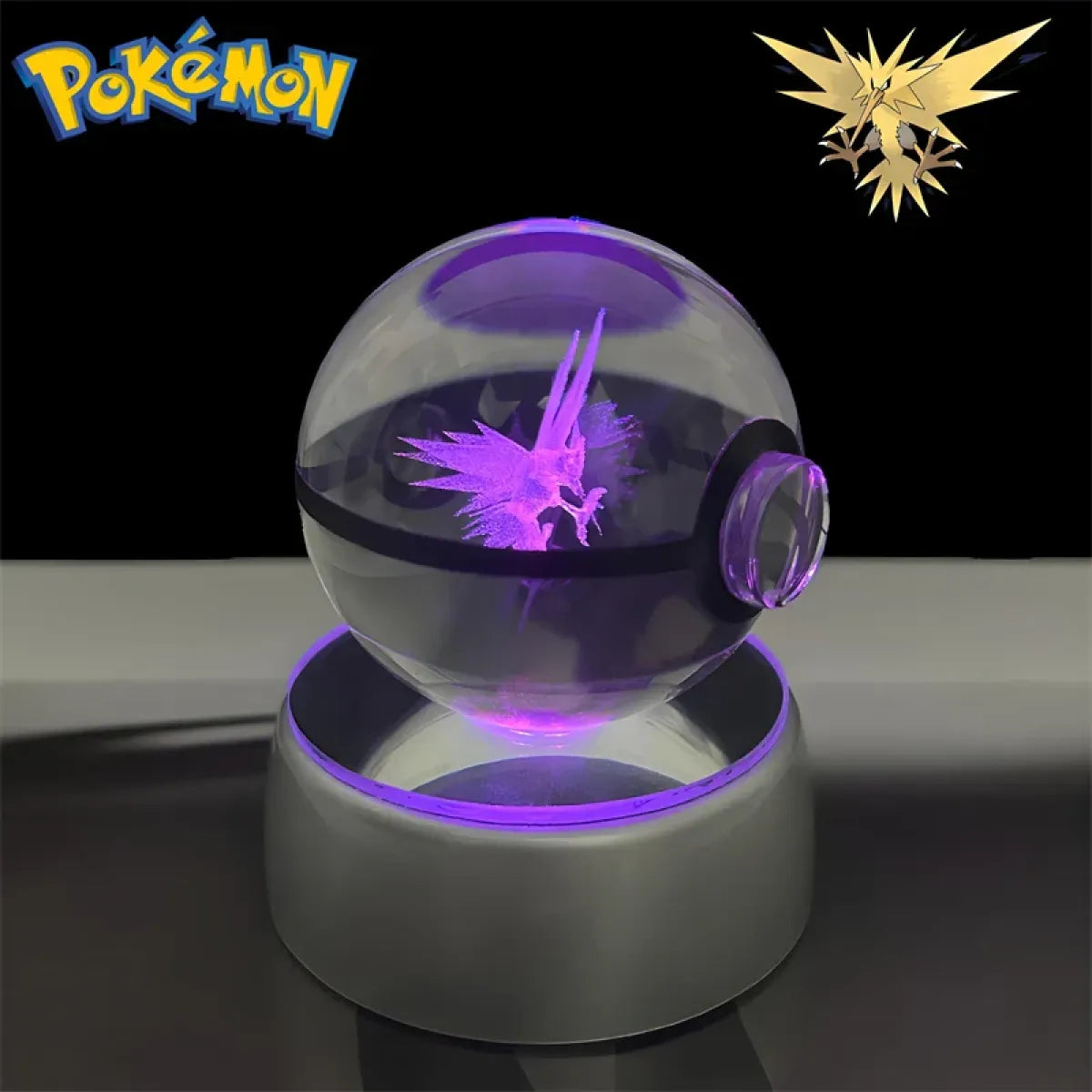 Pokemon 3D Crystal Poké Ball LED Night Light Figure - Anime - Figures - 27