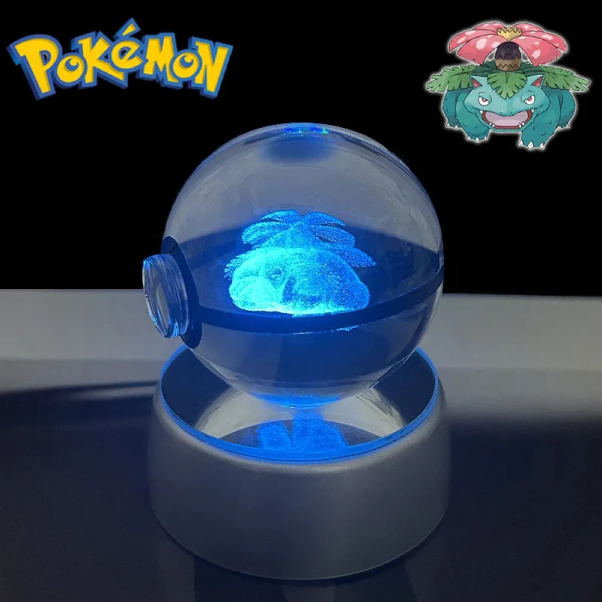 Pokemon 3D Crystal Poké Ball LED Night Light Figure - Anime - Figures - 29