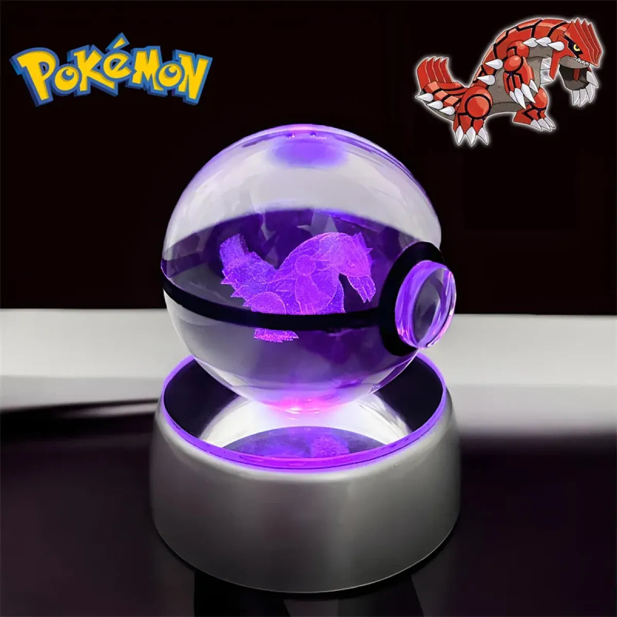 Pokemon 3D Crystal Poké Ball LED Night Light Figure - Anime - Figures - 30