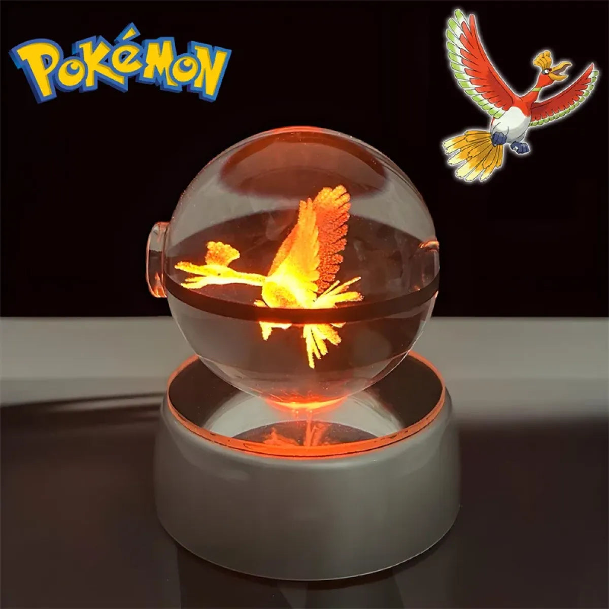 Pokemon 3D Crystal Poké Ball LED Night Light Figure - Anime - Figures - 31
