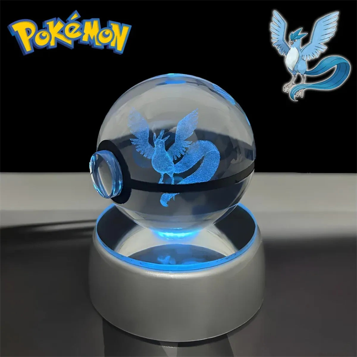Pokemon 3D Crystal Poké Ball LED Night Light Figure - Anime - Figures - 32