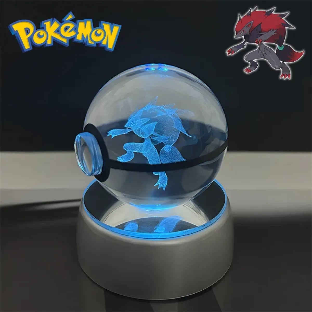 Pokemon 3D Crystal Poké Ball LED Night Light Figure - Anime - Figures - 34