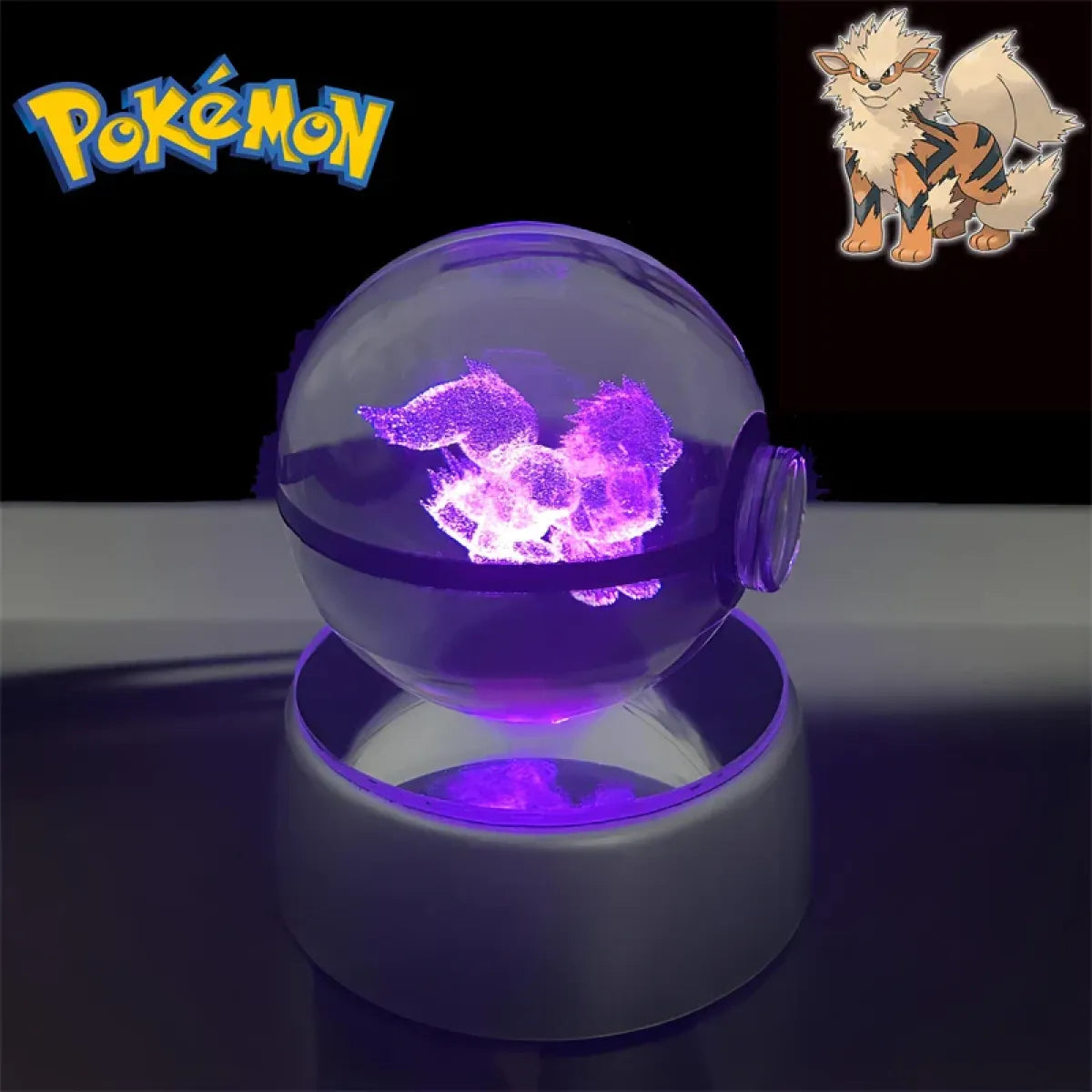 Pokemon 3D Crystal Poké Ball LED Night Light Figure - Anime - Figures - 39