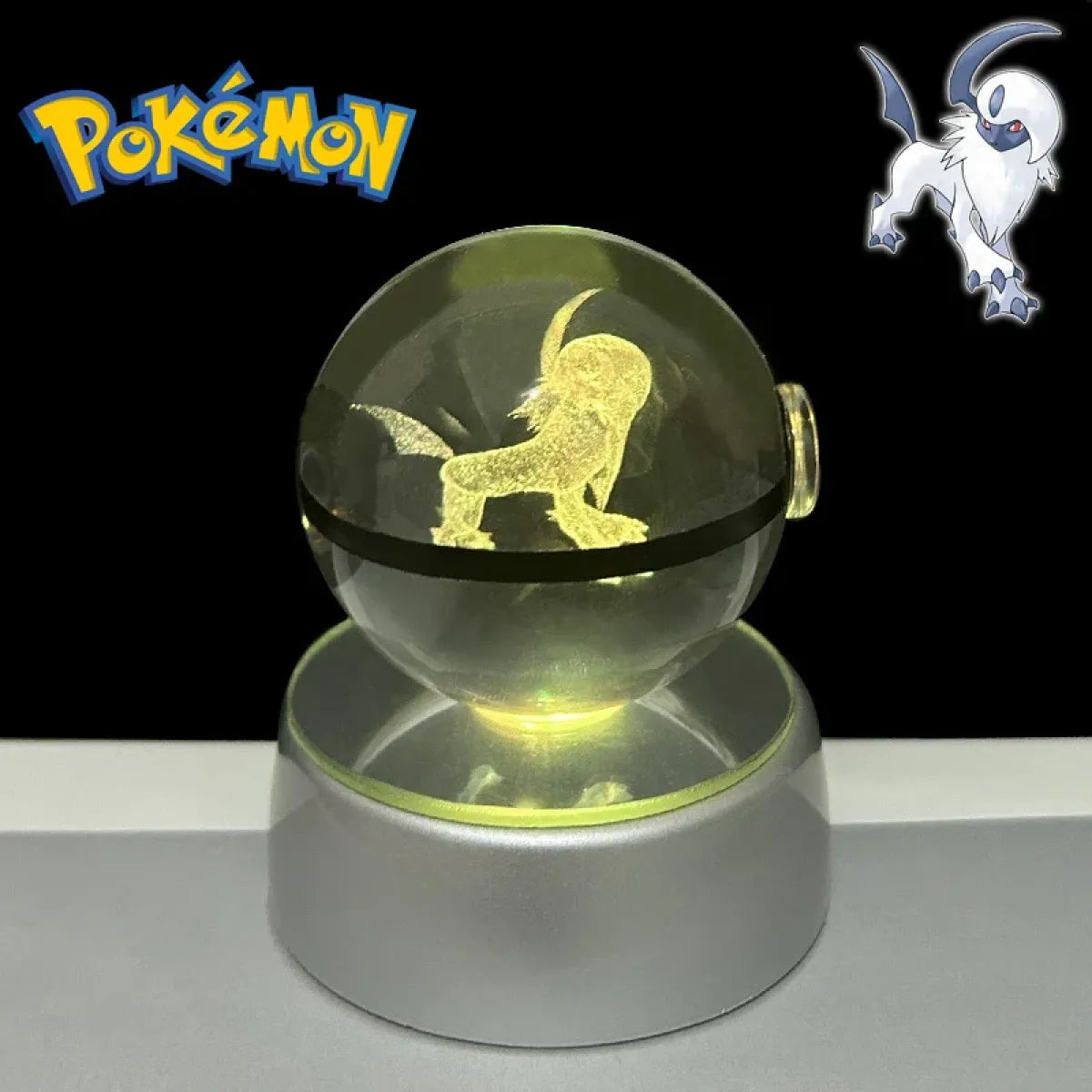 Pokemon 3D Crystal Poké Ball LED Night Light Figure - Anime - Figures - 6