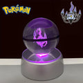 Pokemon 3D Crystal Poké Ball LED Night Light Figure - Anime - Figures - 8