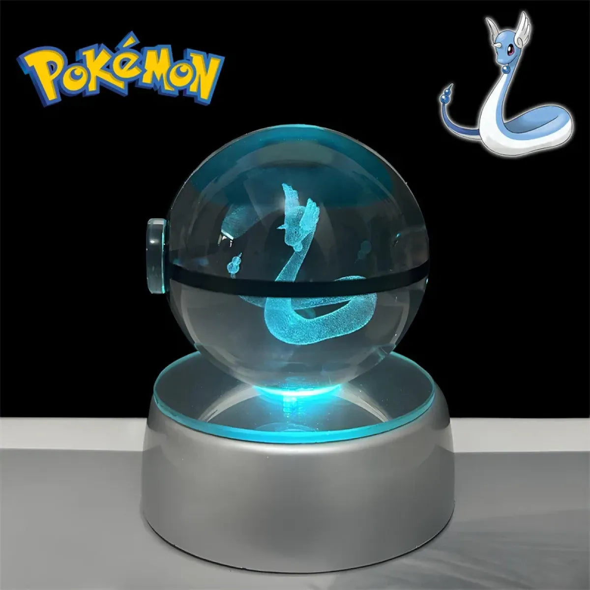 Pokemon 3D Crystal Poké Ball LED Night Light Figure - Anime - Figures - 9