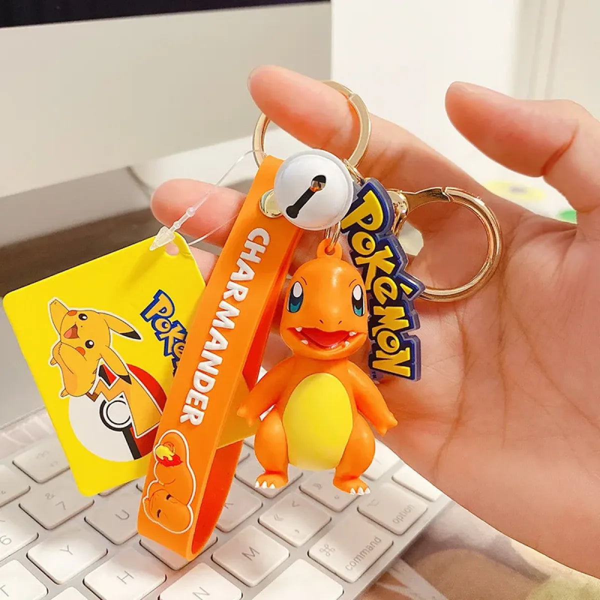 ’Pokemon Action Figure Keychain - Pikachu Charmander Snorlax Squirtle - Figurines - KeyChain - 5