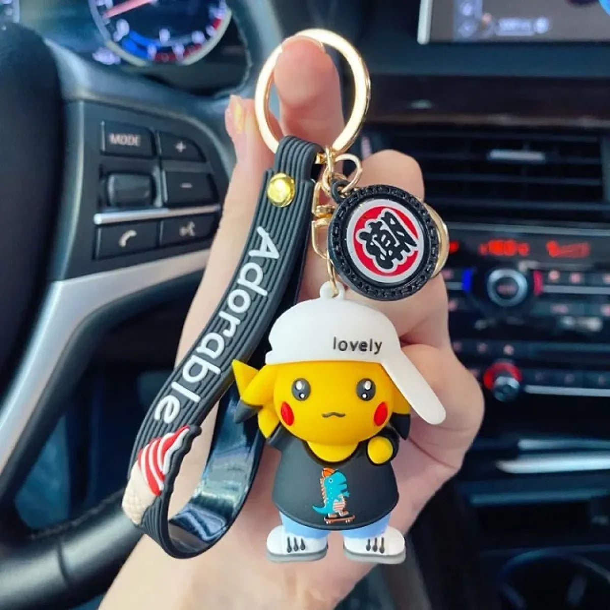 ’Pokemon Action Figure Keychain - Pikachu Charmander Snorlax Squirtle - Figurines - KeyChain - 16