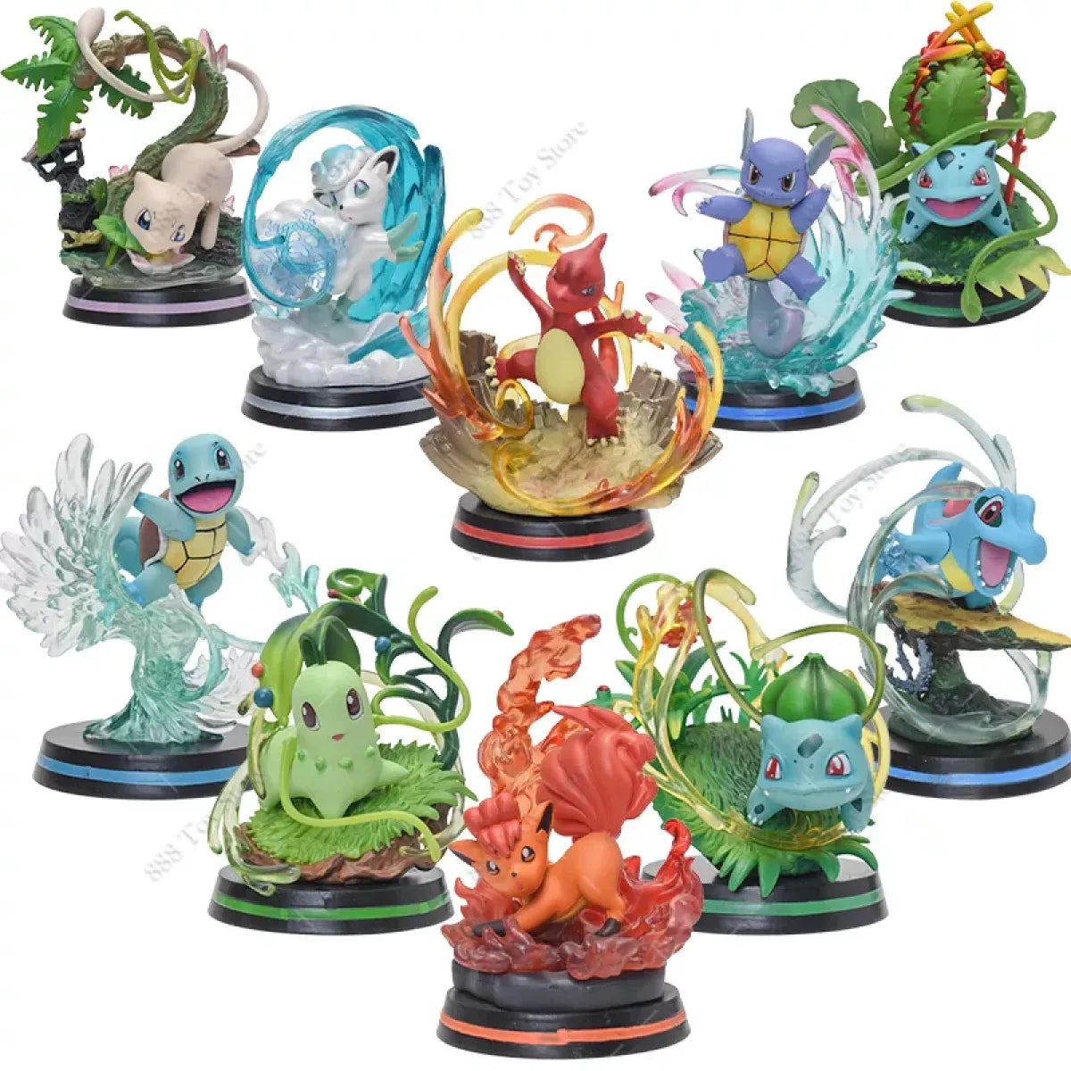 Pokemon Charizard Squirtle Bulbasaur Vulpix Figures - Anime - Figures - 1