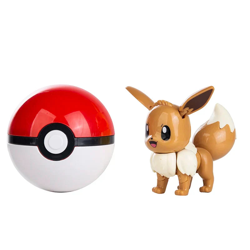 Pokemon Deformation Figures - Pikachu & Friends Collectibles - Eevee No Box - Figurines - Action & Toy Figures - 22