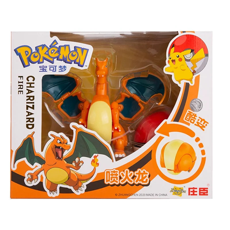 Pokemon Deformation Figures - Pikachu & Friends Collectibles - Charizard With Box 1 - Figurines - Action & Toy Figures