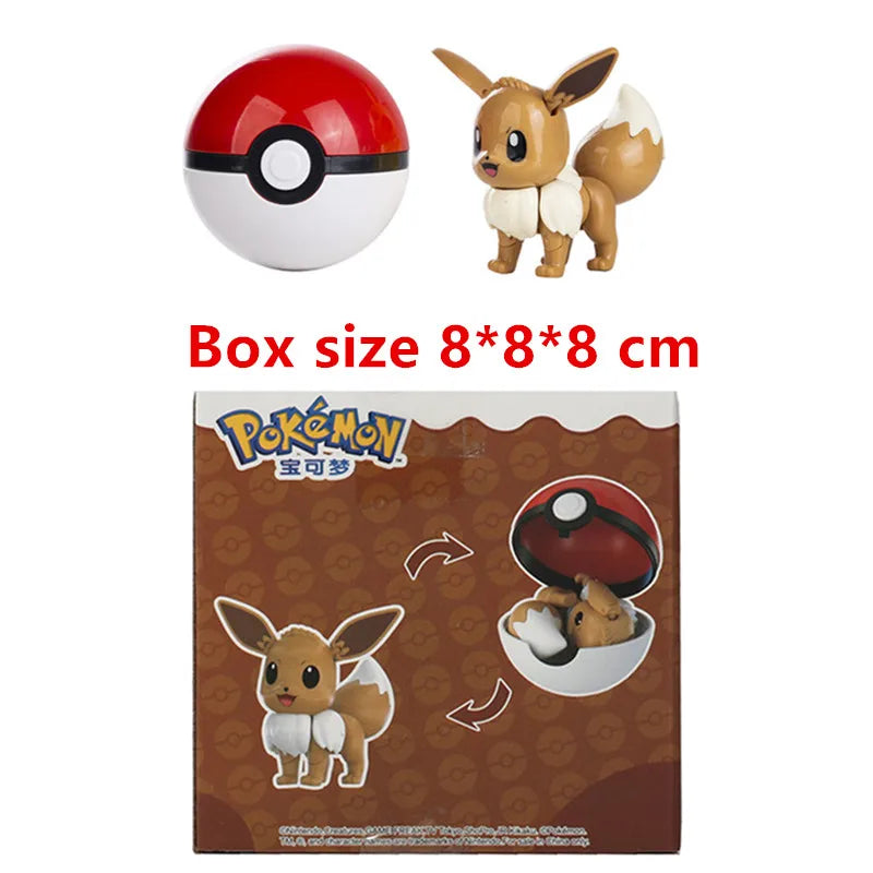 Pokemon Deformation Figures - Pikachu & Friends Collectibles - Eevee With Box 1 - Figurines - Action & Toy Figures - 47