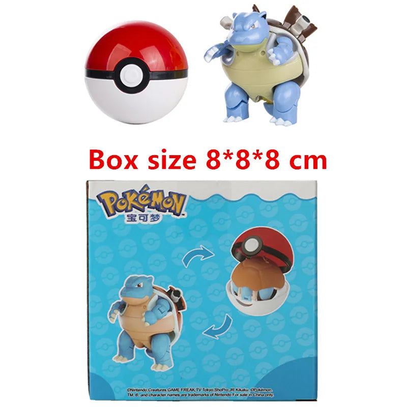 Pokemon Deformation Figures - Pikachu & Friends Collectibles - Blastoise With Box - Figurines - Action & Toy Figures