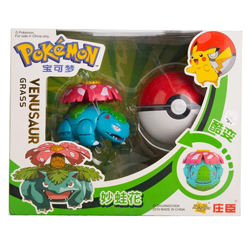 Pokemon Deformation Figures - Pikachu & Friends Collectibles - Venusaur With Box 1 - Figurines - Action & Toy Figures