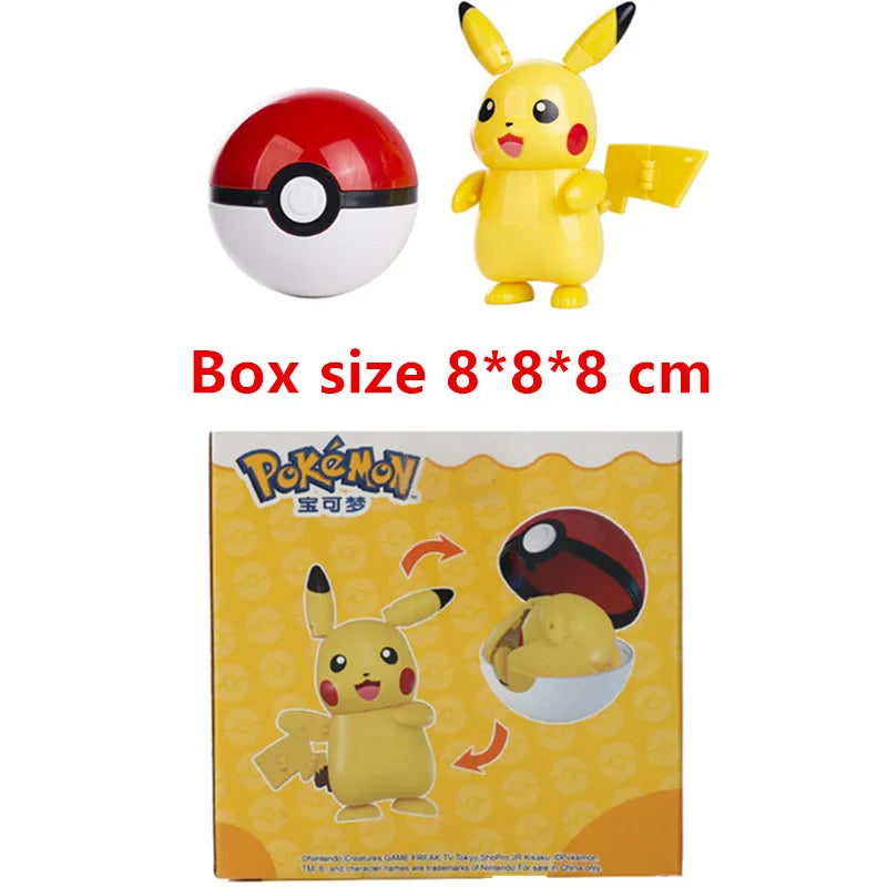 Pokemon Deformation Figures - Pikachu & Friends Collectibles - Pikachu With Box - Figurines - Action & Toy Figures - 16