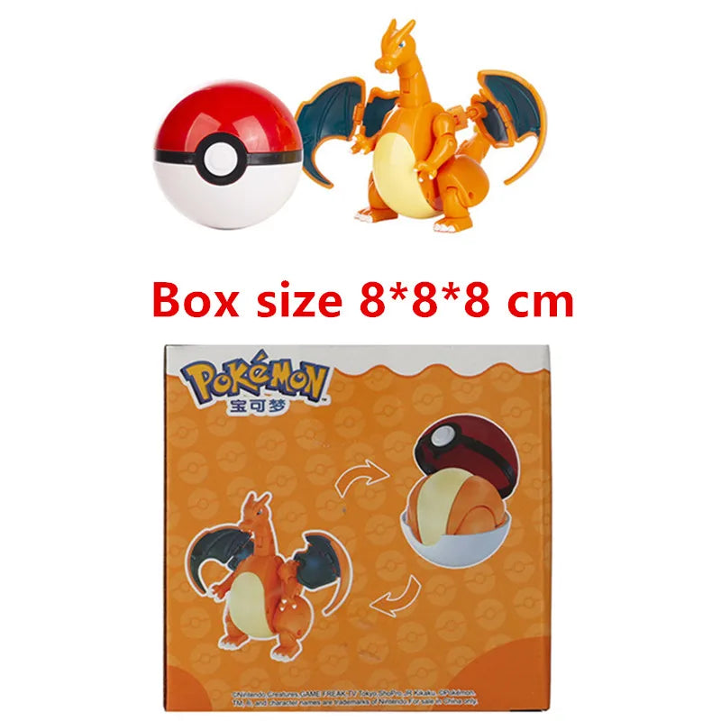 Pokemon Deformation Figures - Pikachu & Friends Collectibles - Charizard With Box - Figurines - Action & Toy Figures