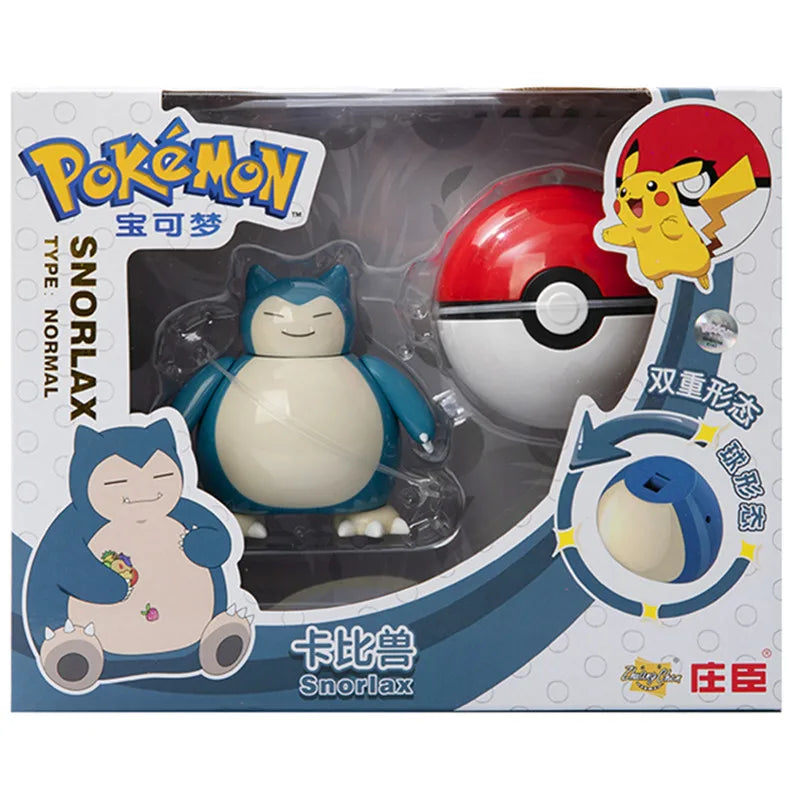 Pokemon Deformation Figures - Pikachu & Friends Collectibles - Snorlax With Box - Figurines - Action & Toy Figures - 28