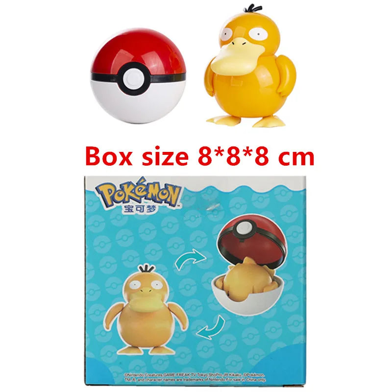 Pokemon Deformation Figures - Pikachu & Friends Collectibles - Psyduck With Box 1 - Figurines - Action & Toy Figures