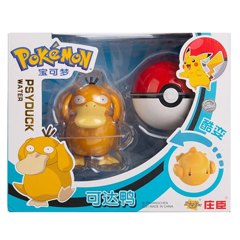 Pokemon Deformation Figures - Pikachu & Friends Collectibles - Psyduck With Box - Figurines - Action & Toy Figures - 38