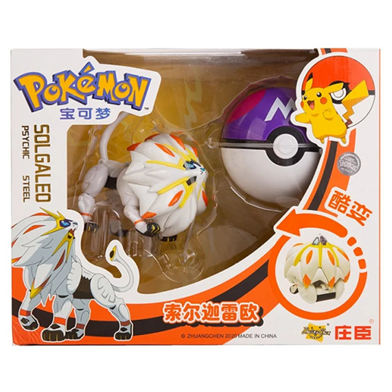 Pokemon Deformation Figures - Pikachu & Friends Collectibles - Solgaleo With Box - Figurines - Action & Toy Figures