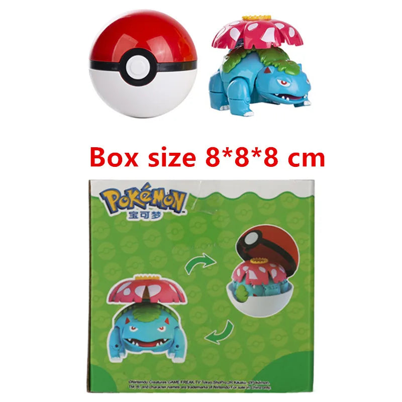 Pokemon Deformation Figures - Pikachu & Friends Collectibles - Venusaur With Box - Figurines - Action & Toy Figures - 8