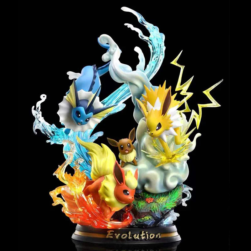 Pokemon Evolution Figures - Charizard Eevee Mewtwo Gengar - with retail box / 25cm Eevee - Figurines - Action Figures