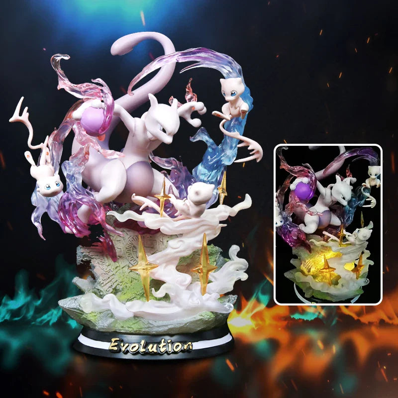 Pokemon Evolution Figures - Charizard Eevee Mewtwo Gengar - with retail box / 26cm Mewtwo - Figurines - Action Figures