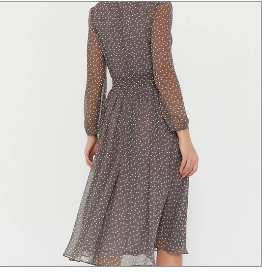 Long-Sleeved Polka Dot Dress - All Dresses - Dresses - 2 - 2024