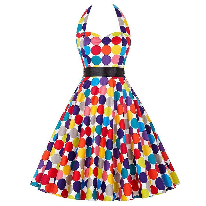 Retro Polka Dot Dress - Multi / XL - All Dresses - Dresses - 14 - 2024