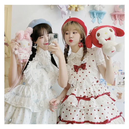 Lolita Sweet Love Polka Dot Dress - All Dresses - 1