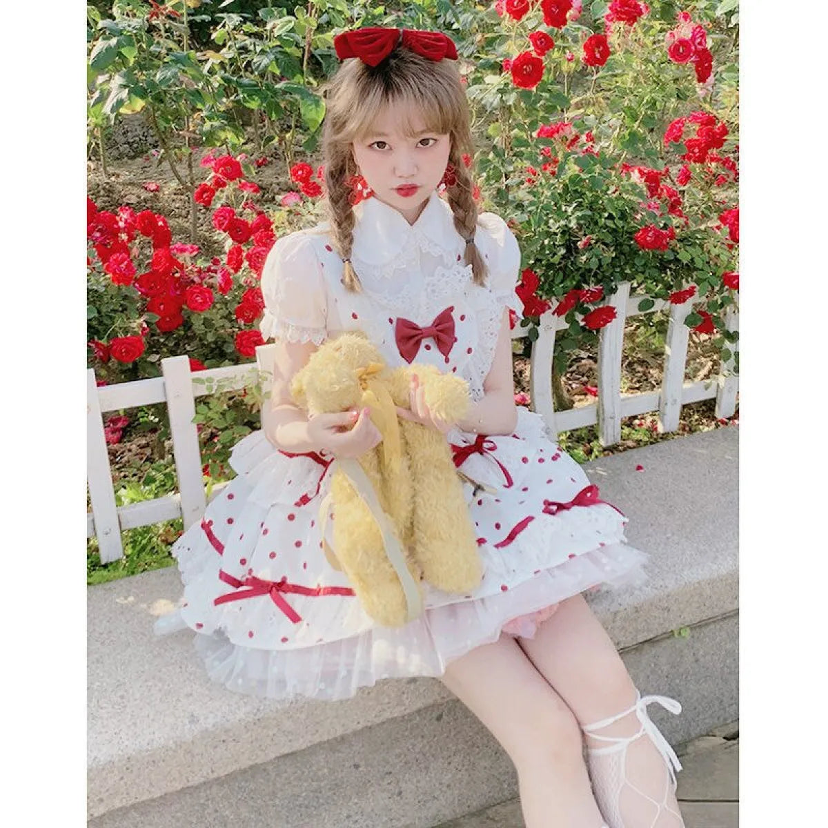 Lolita Sweet Love Polka Dot Dress - All Dresses - 12