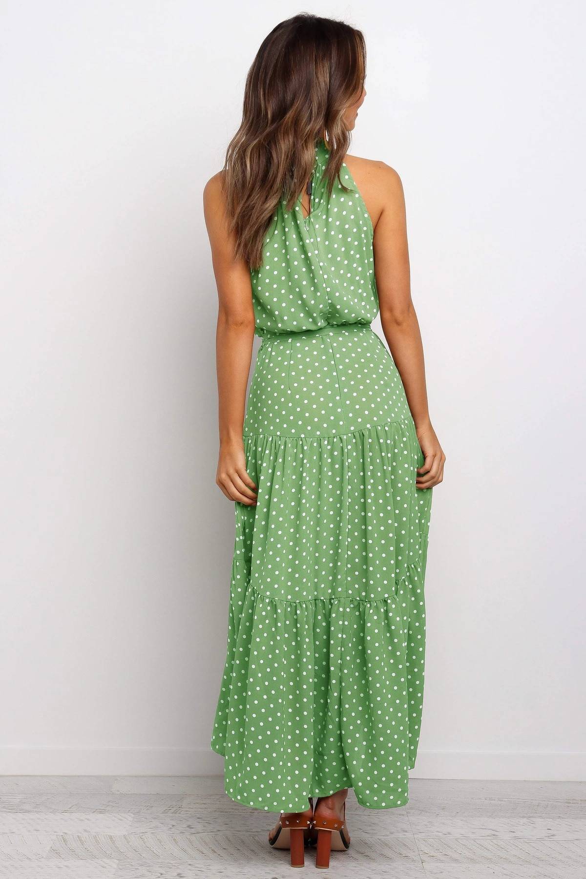 Polka Dot Halter Dress - All Dresses - Clothing - 11 - 2024