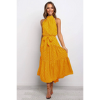 Polka Dot Halter Dress - All Dresses - 15