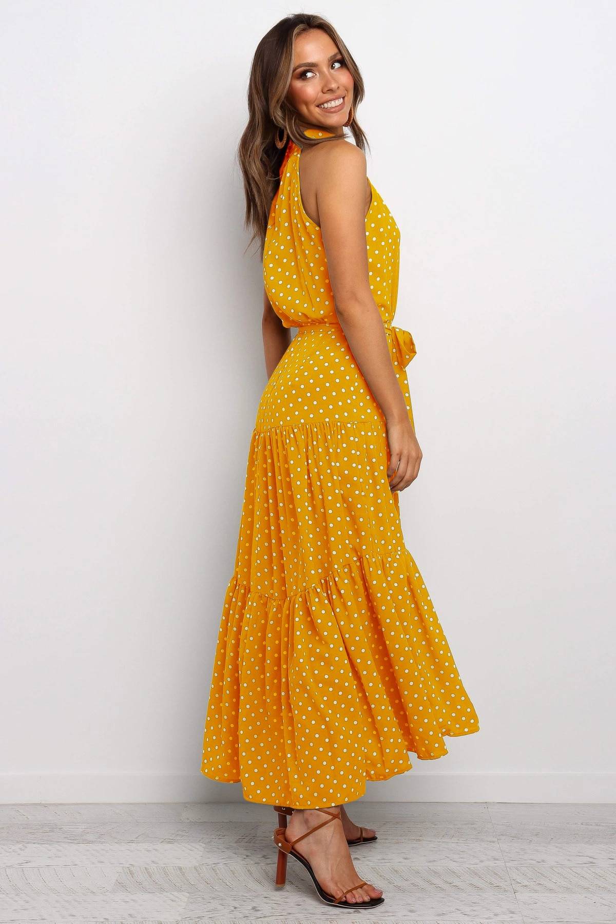 Polka Dot Halter Dress - All Dresses - Clothing - 16 - 2024