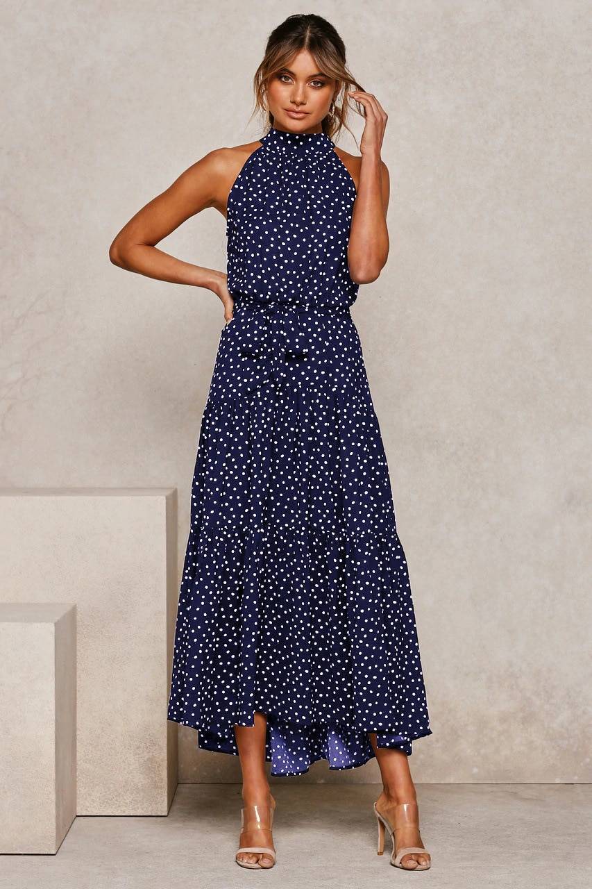 Polka Dot Halter Dress - All Dresses - Clothing - 21 - 2024