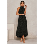 Polka Dot Halter Dress - All Dresses - 25