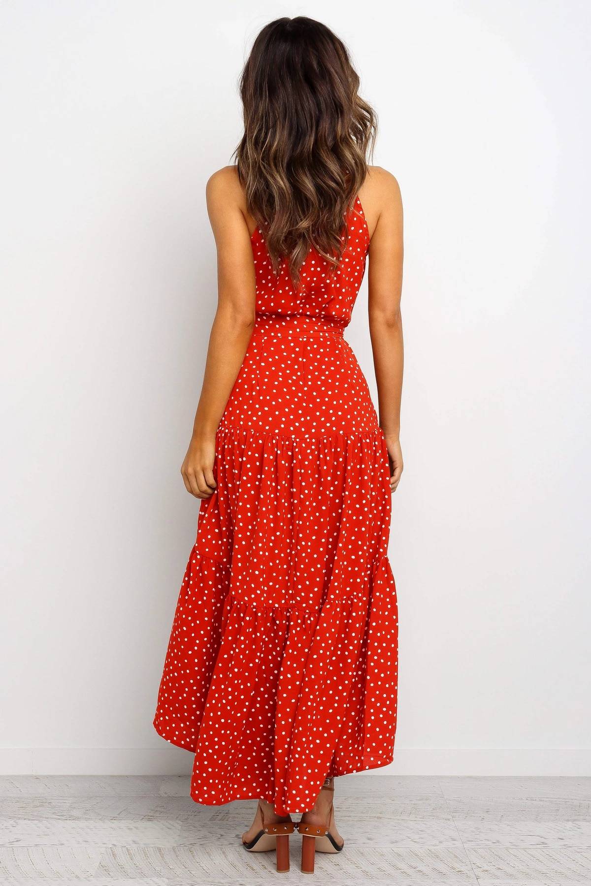 Polka Dot Halter Dress - All Dresses - Clothing - 29 - 2024