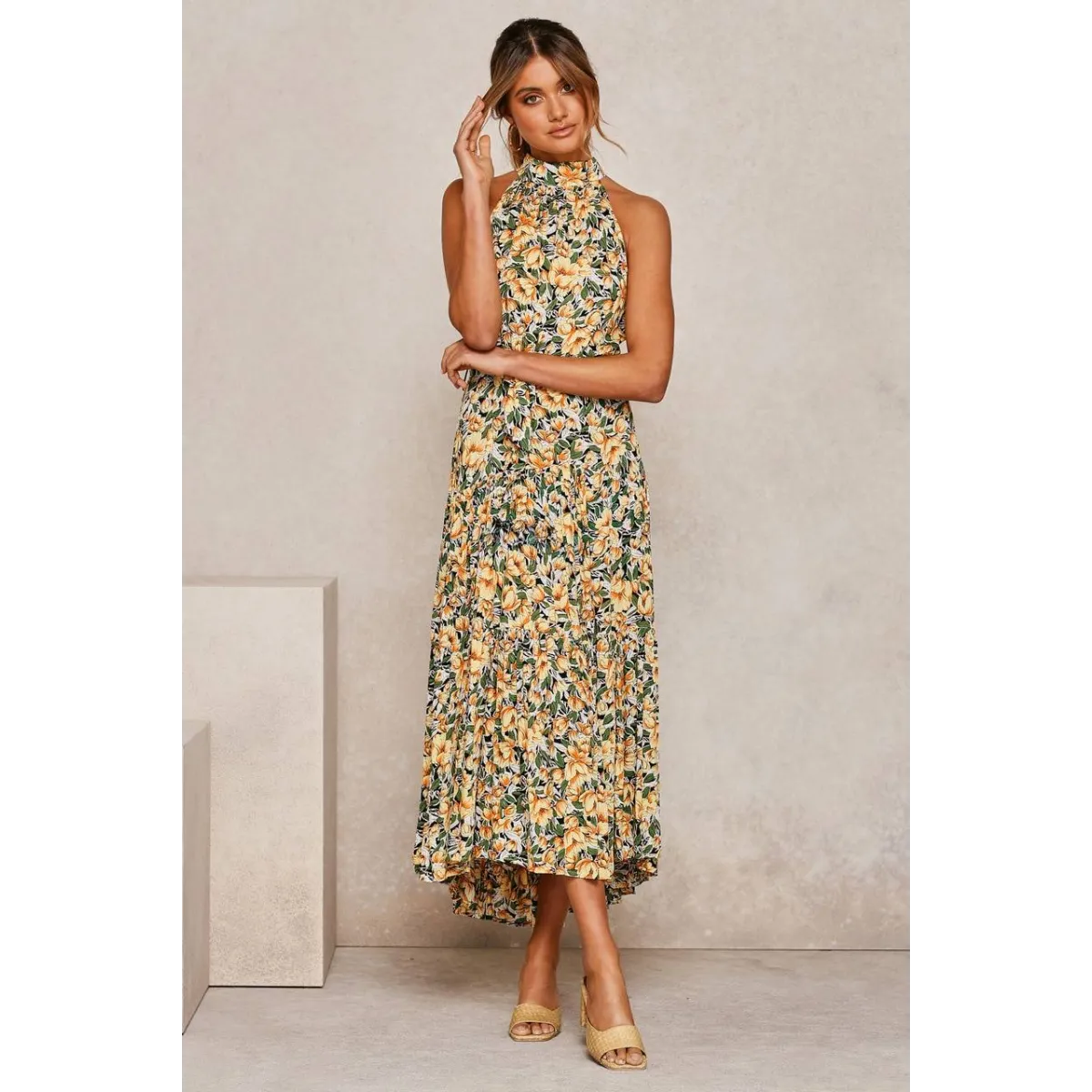 Polka Dot Halter Dress - All Dresses - 40