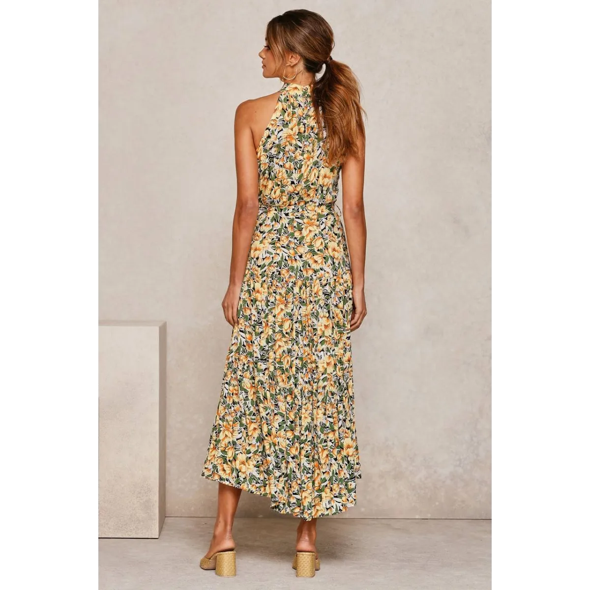 Polka Dot Halter Dress - All Dresses - 41