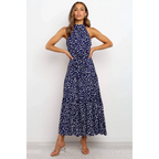 Polka Dot Halter Dress - All Dresses - 46