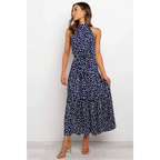 Polka Dot Halter Dress - All Dresses - 47